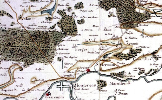 ancien plan Forges